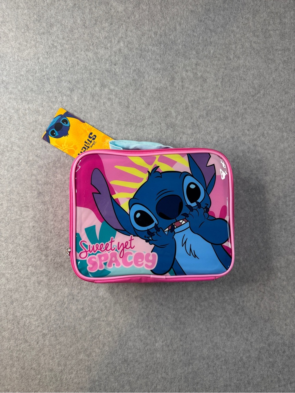 Disney Stitch Pink and Blue Kids Lunch Bag